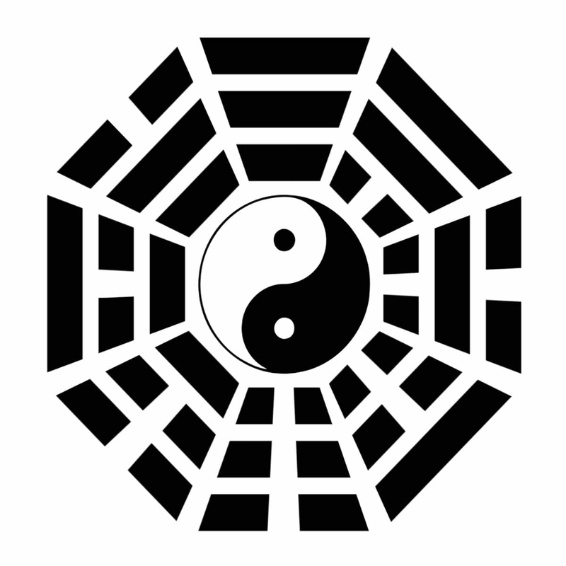 yin yang symbol octogon