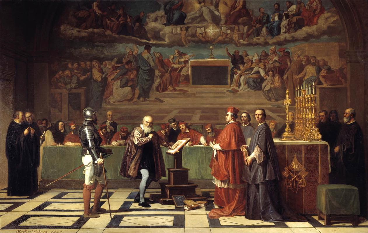 Galileo before Holy Office Robert Fleury painting