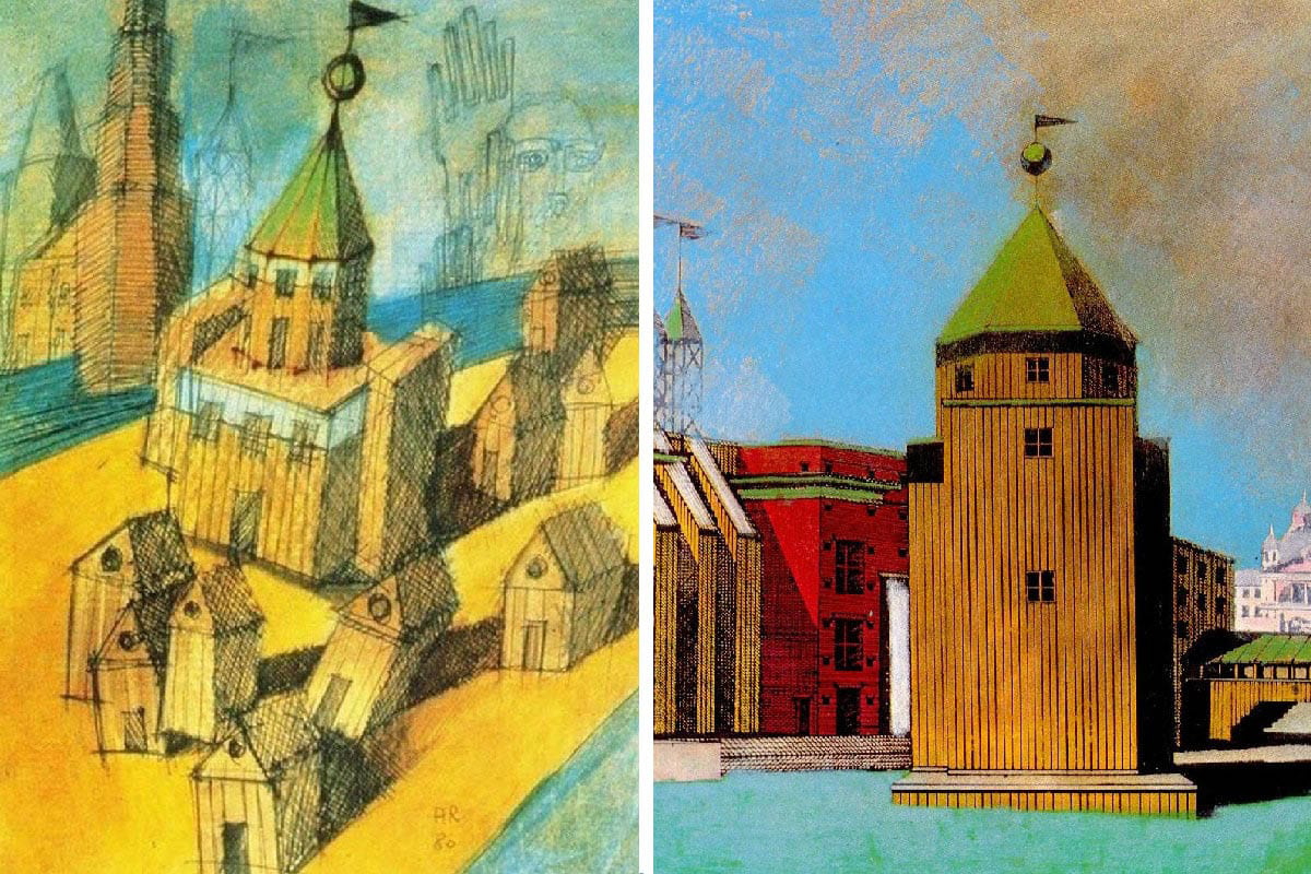 aldo rossi teatro del mondo sketch