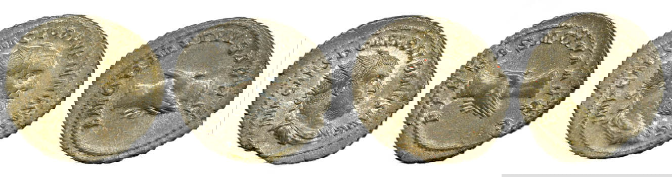 Antoninianus pupienus and balbinus silver ancient coins