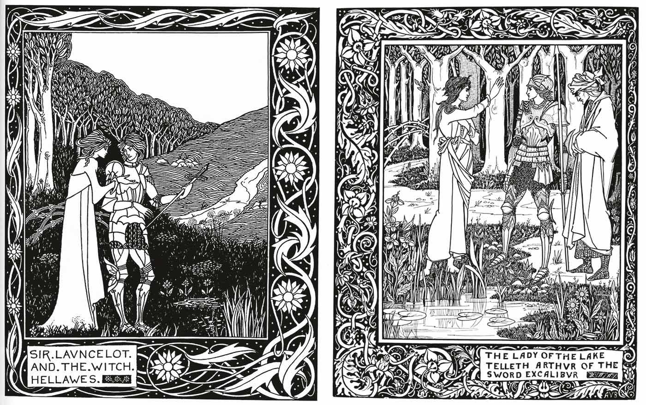 beardsley sir lancelot witch hellawes sword excalibur