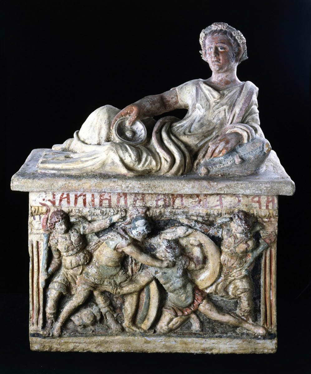 cinerary urn tomb ceicna vatican museum