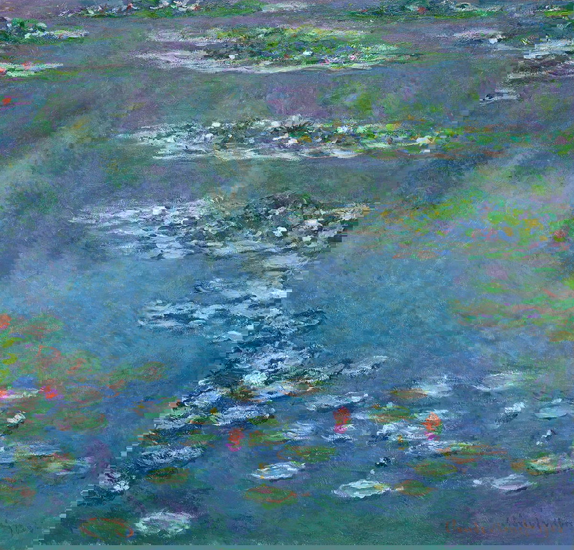 claude monet water lilies 1906 painting