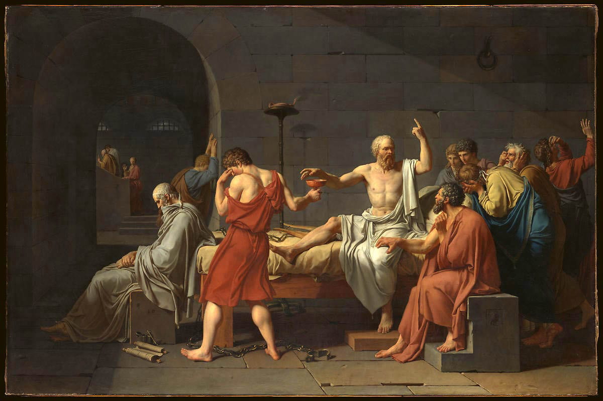 death socrates ancient greek philosophers