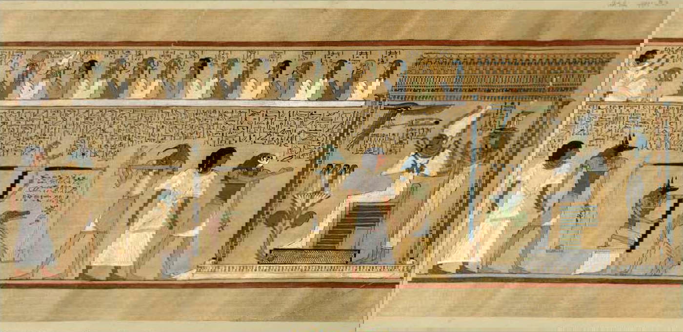 egyptian deities book dead hunefer