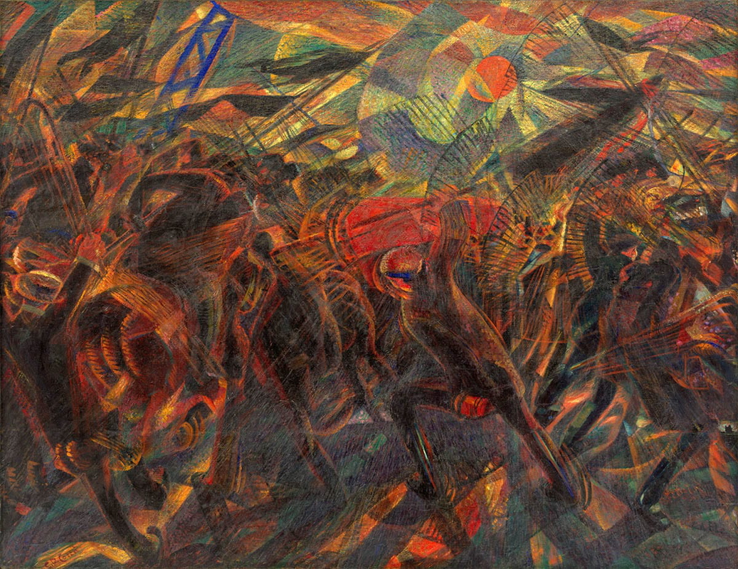 futurism carra funeral anarchist galli painting