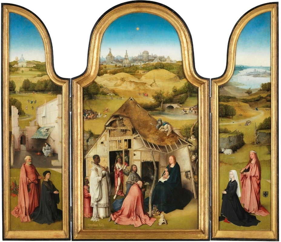 hieronymus bosch adoration magi triptych painting