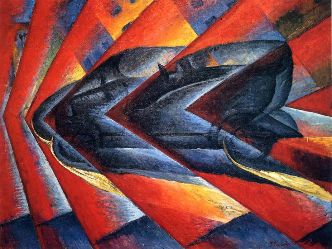 modernity futurism russolo dynamism car painting