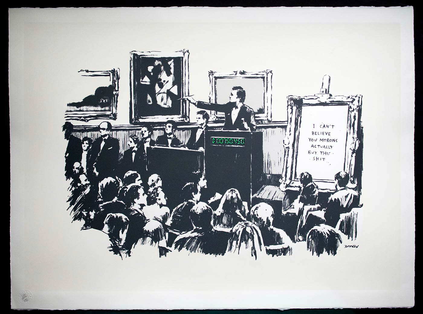 original banksy morons digital version