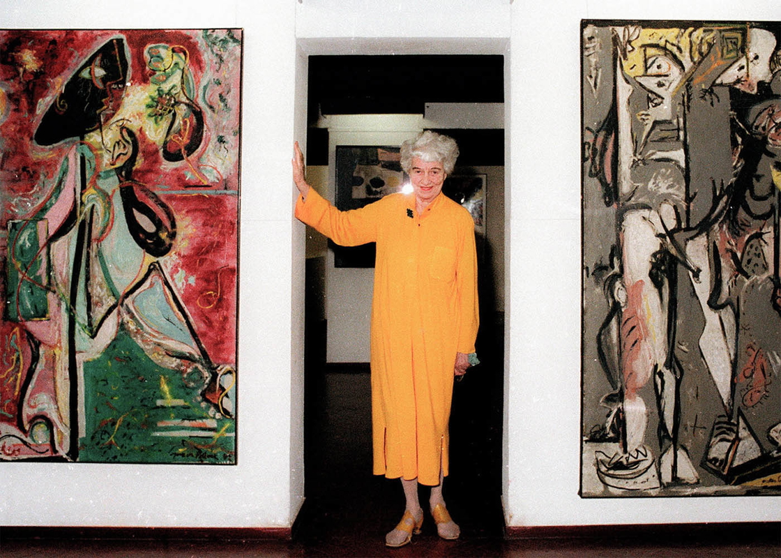 peggy guggenheim pollock paintings palazzo photograph
