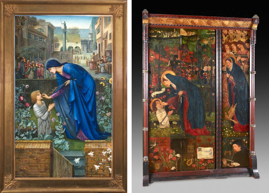 prioress tale and wardrobe burne jones