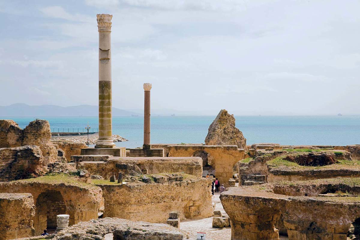 ruins baths carthage roman empire