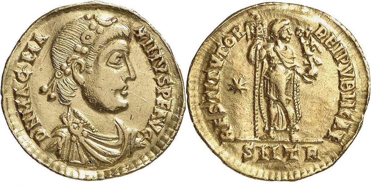 solidus coin magnus labarum victory berlin
