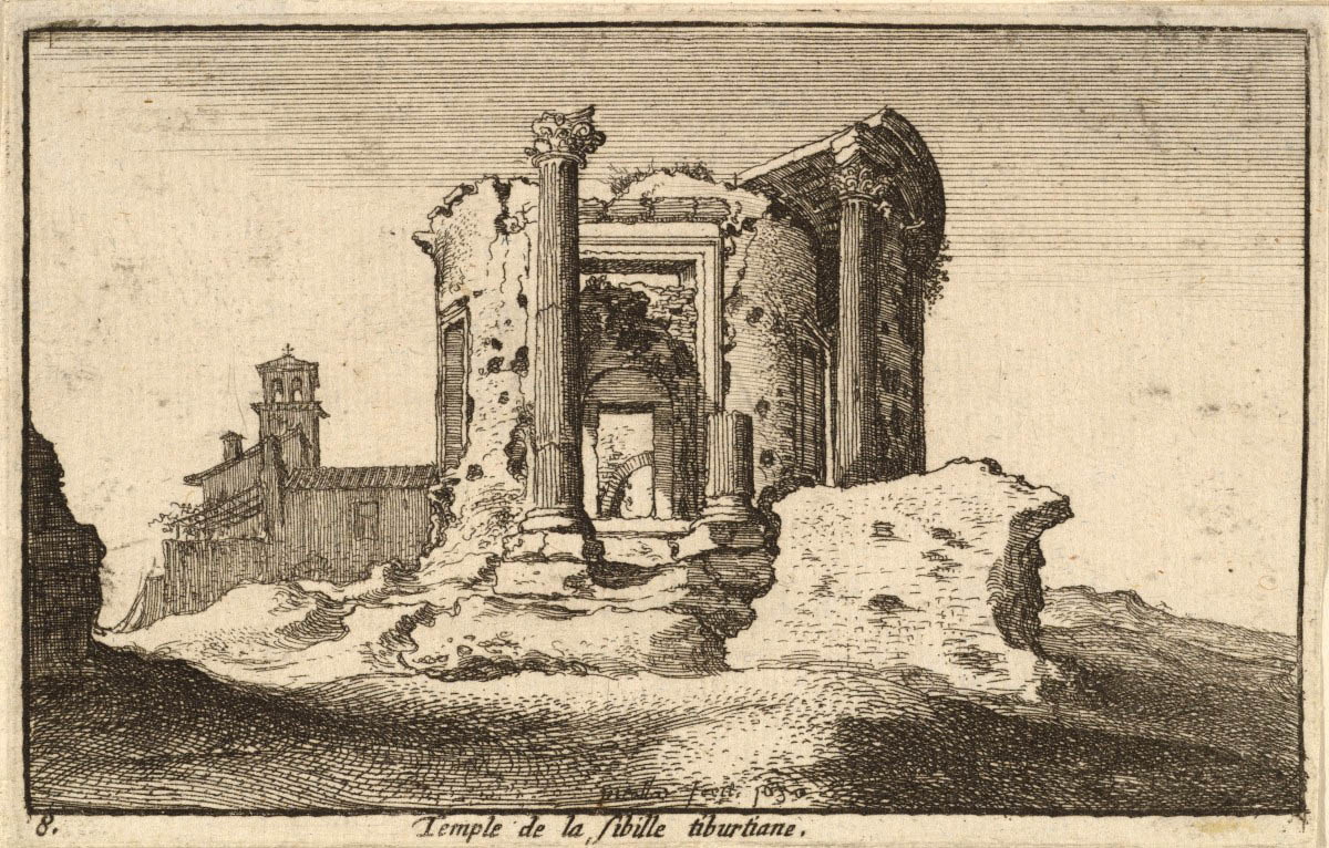 temple tiburtine sybil ruin hollar met