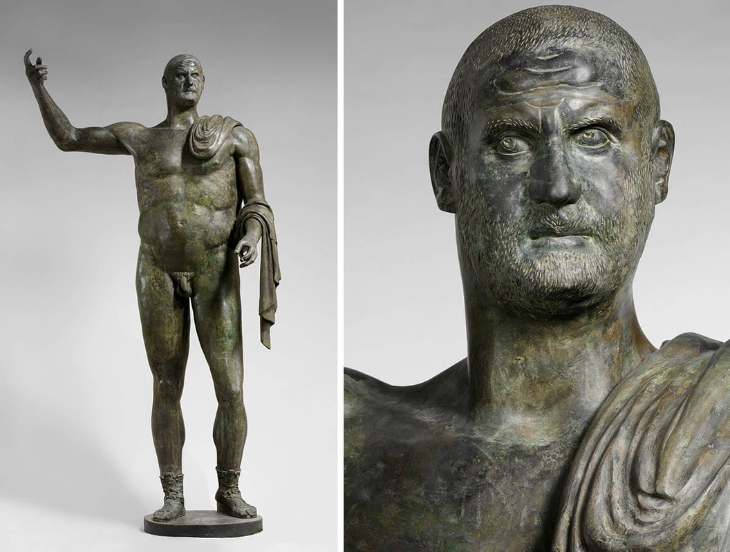 trebonianus bronze statue met museum