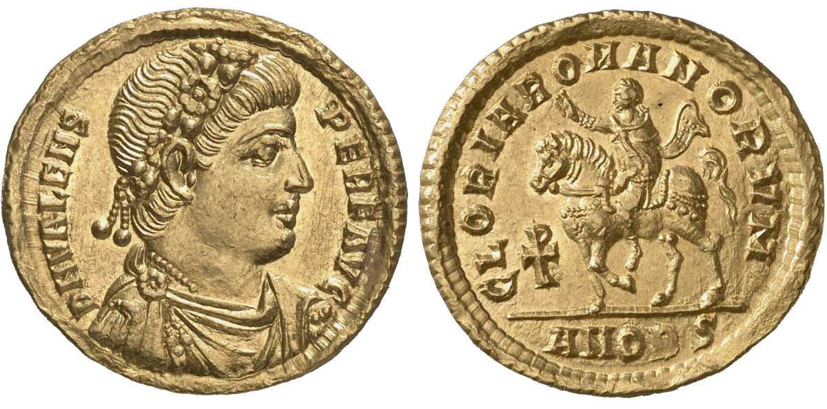 valens solidi antioch glory romans