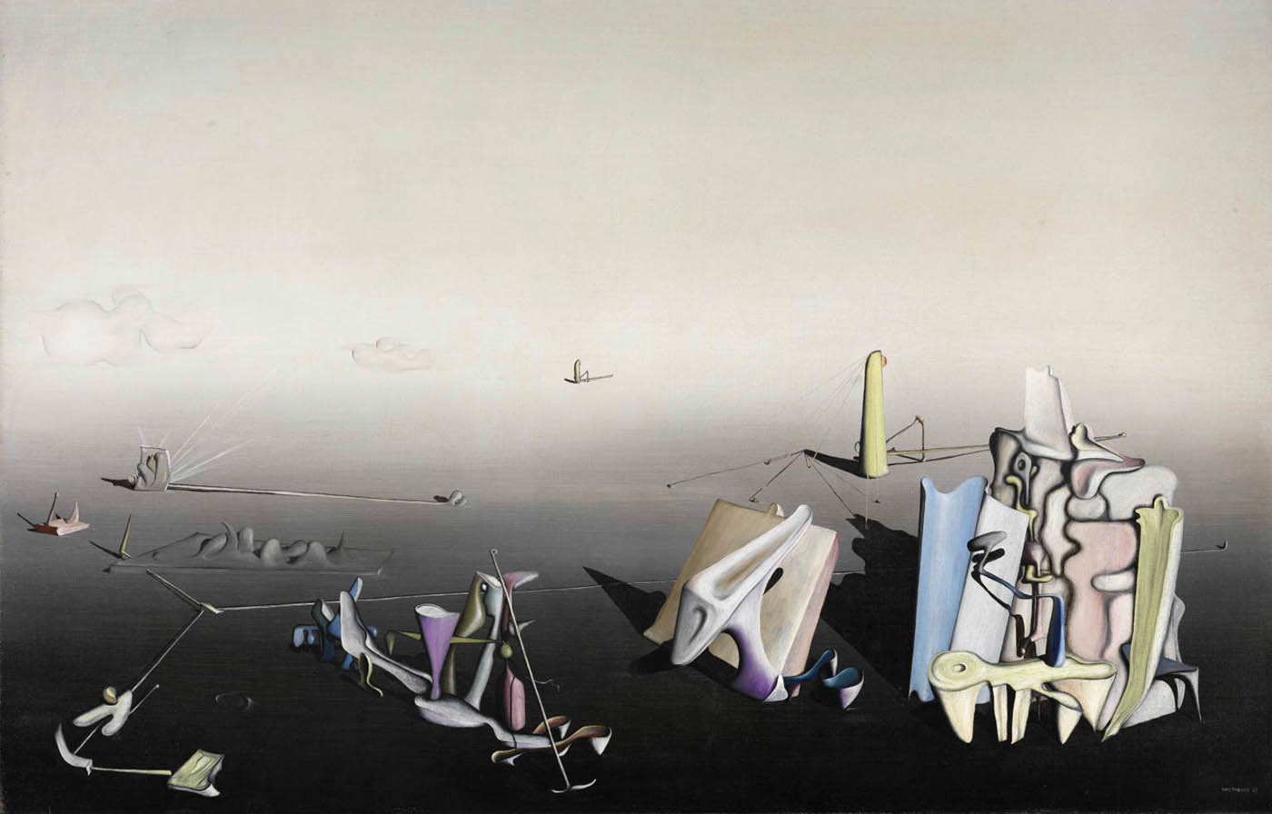 yves tanguy azure day painting