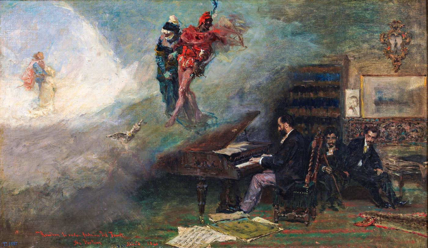 19th century mariano fortuny fantasy faust painting