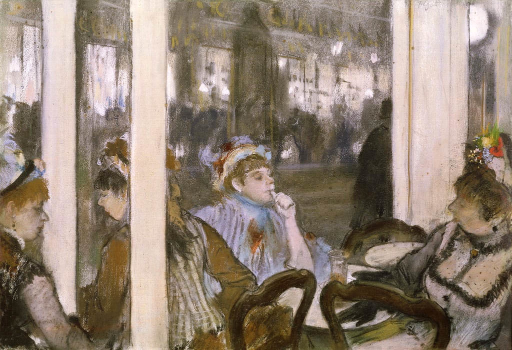 Edgar Degas women on Cafe Terrace 1877