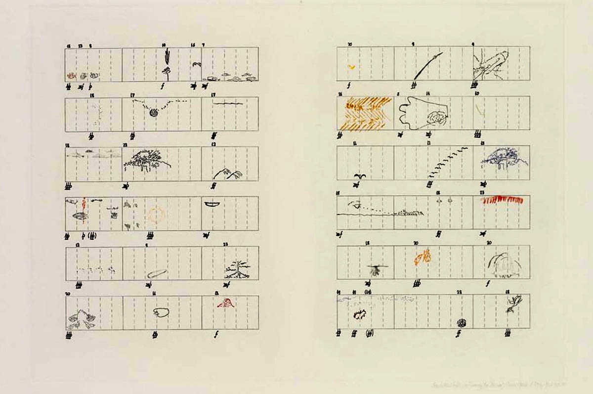 american composer john cage score drawings