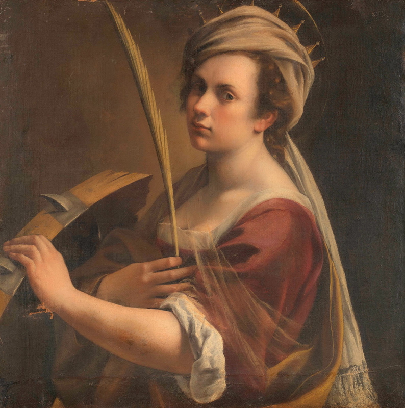 artemisia gentileschi self portrait saint catherine alexandria