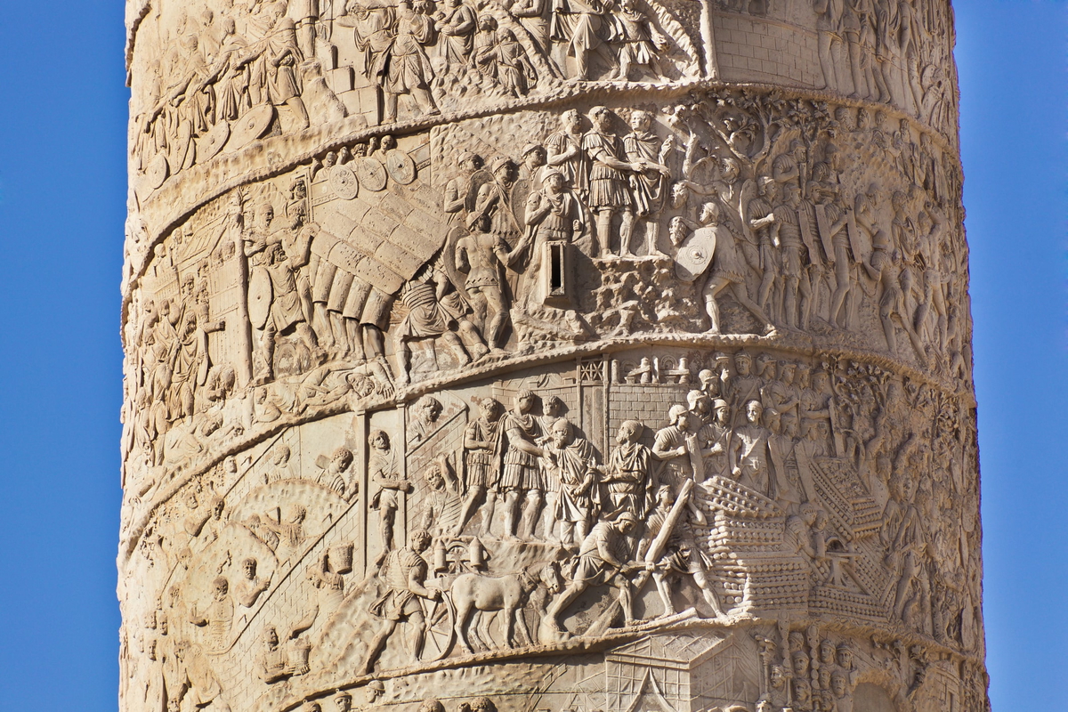 bas relief trajans column