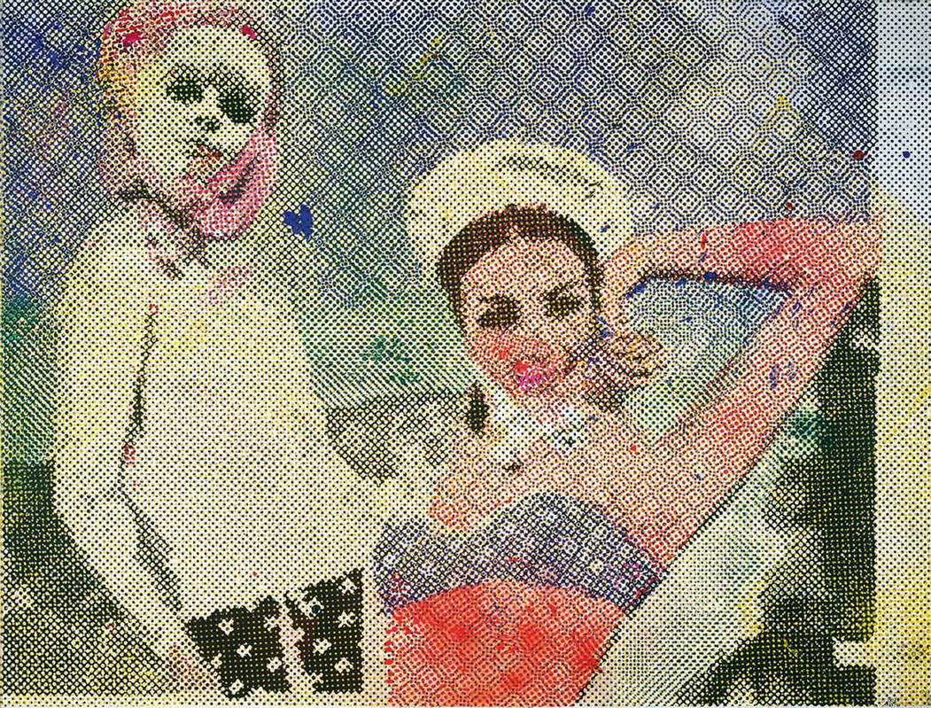 capitalist realism polke girlfriends painting.