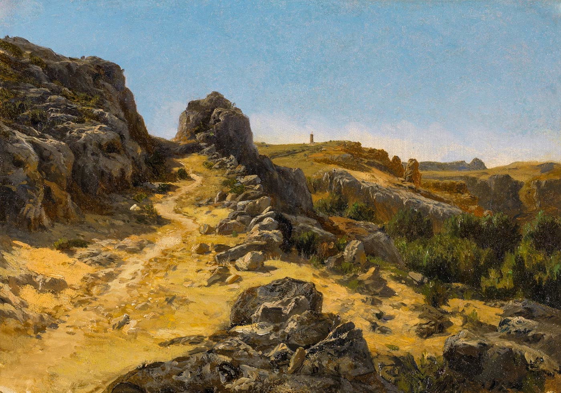 carlos haes cercanias monasterio piedra painting