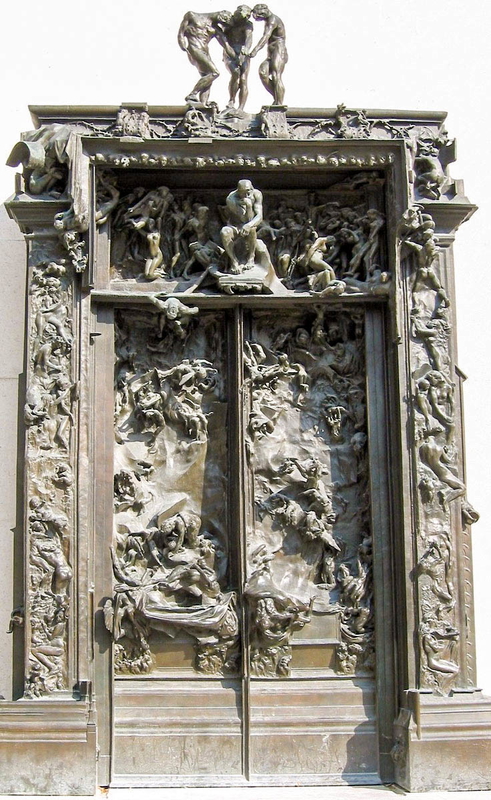 dantes inferno gates hell sculpture rodin