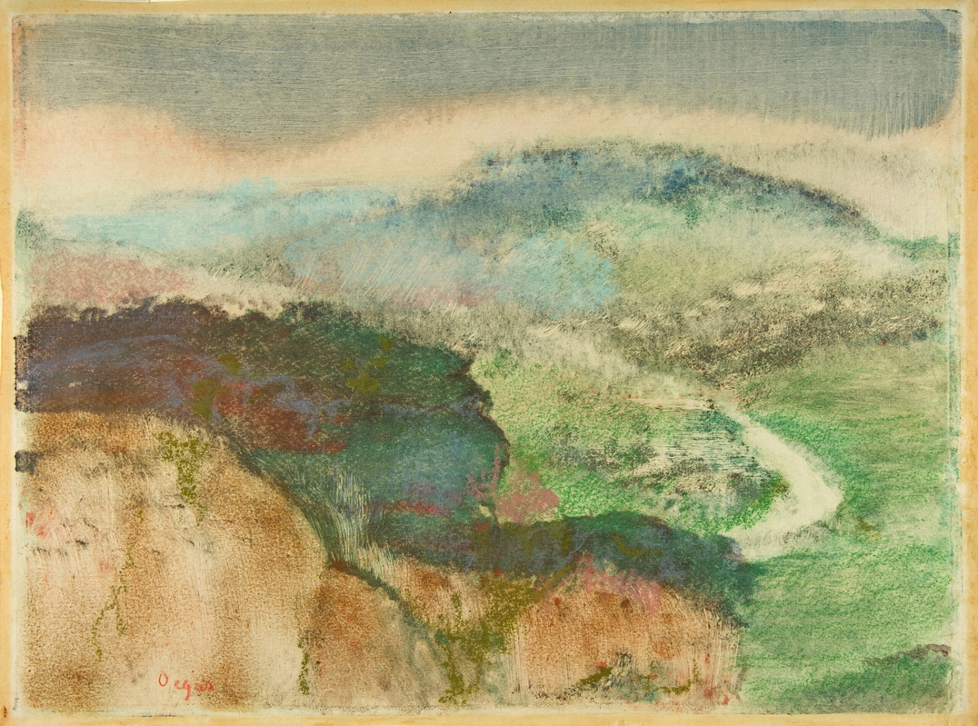 degas landscape monotype