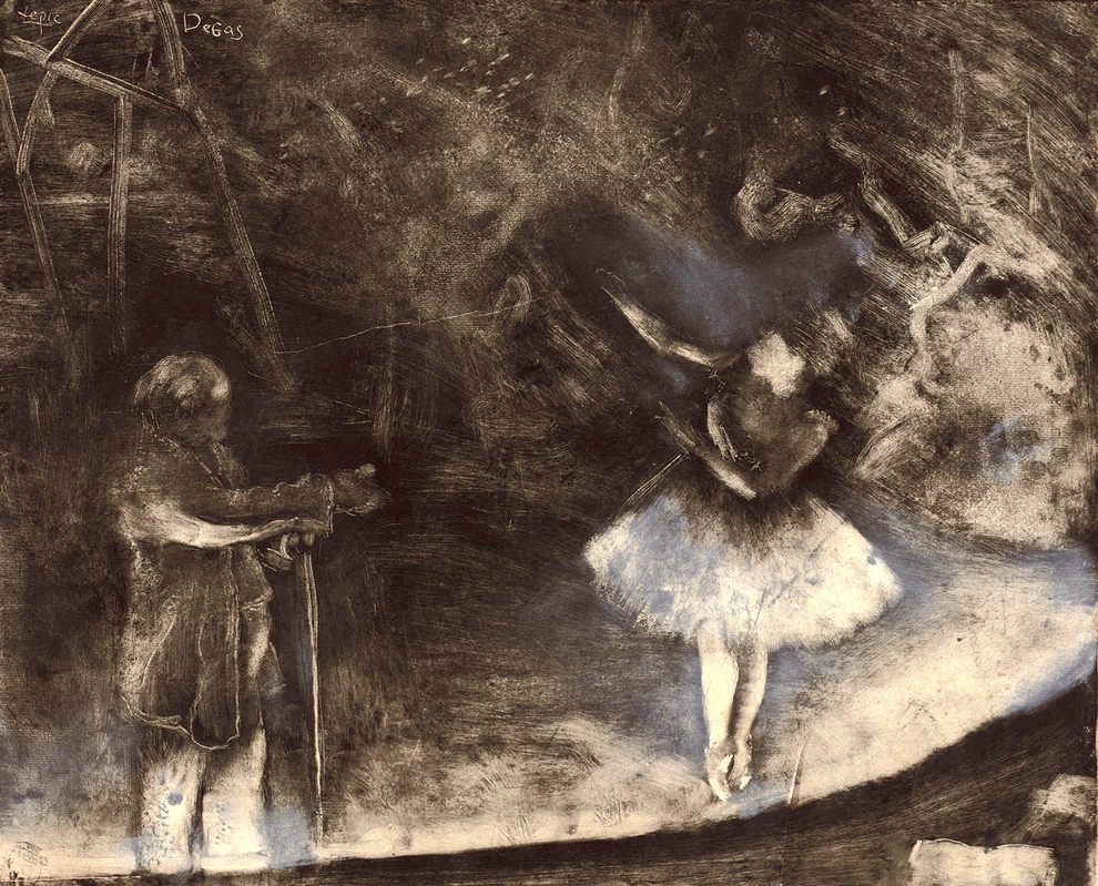 degas lepic the ballet master darkfield monotype