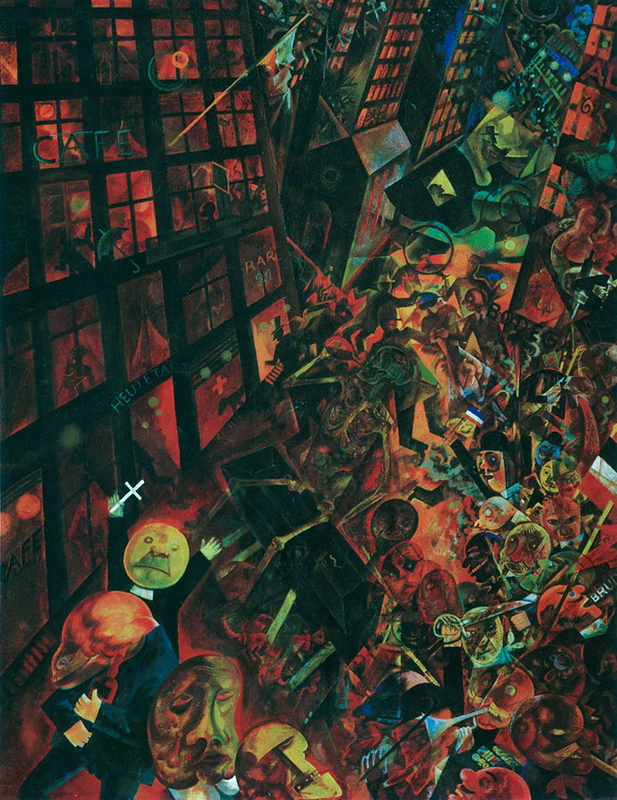 george grosz funeral dedicated poet oskar panizza painting
