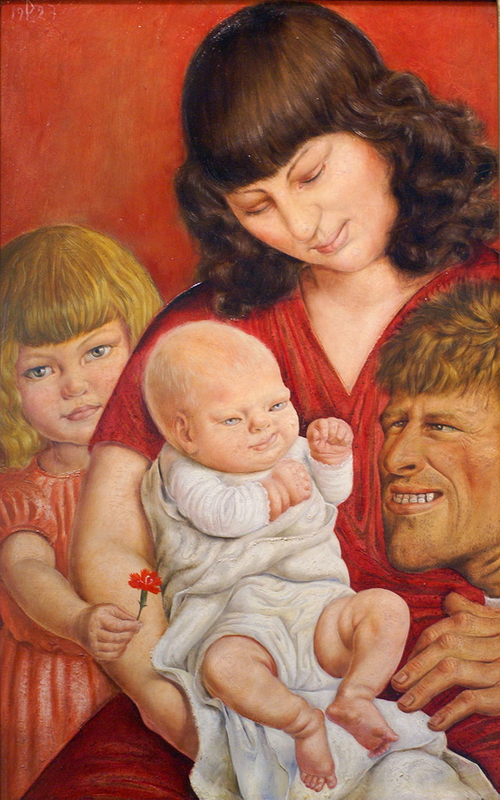 german artist otto dix family portrait painting