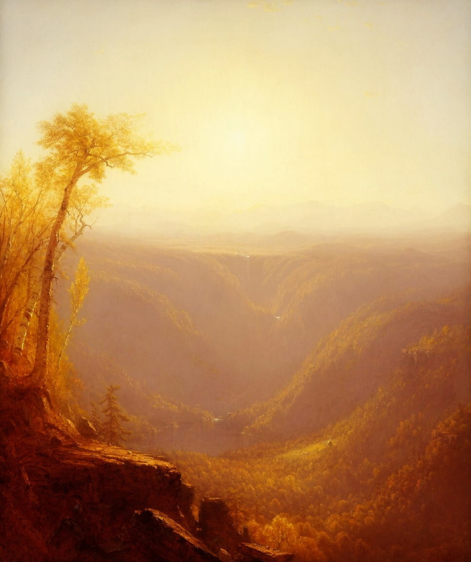 gifford sanford robinson gorge in mountains