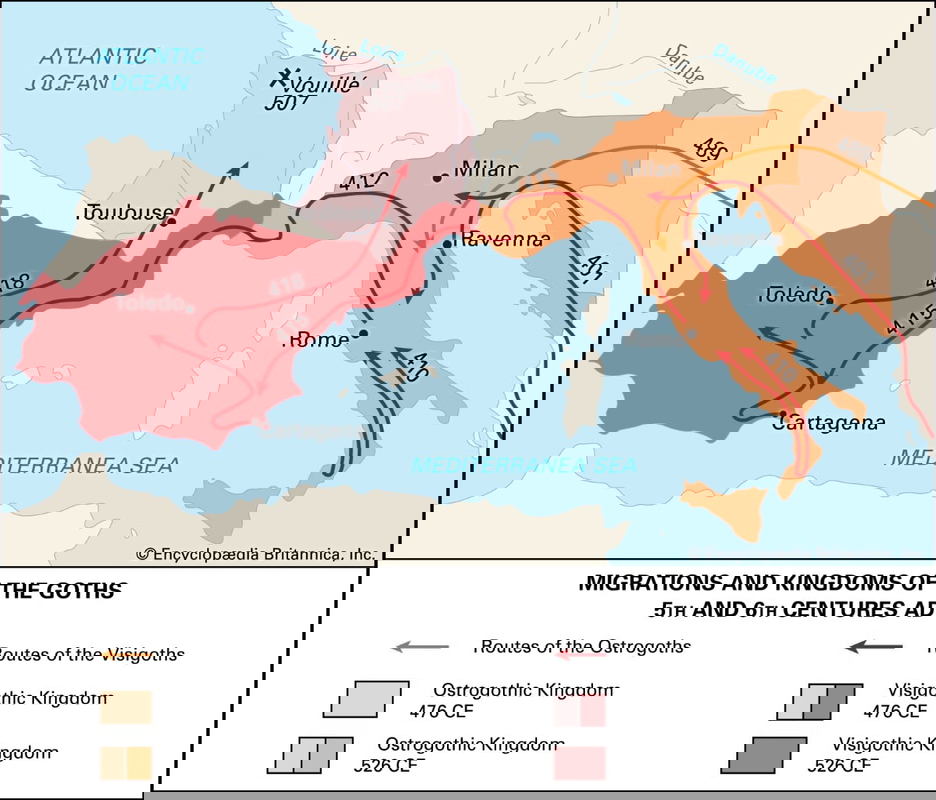 goth kingdoms fall of rome