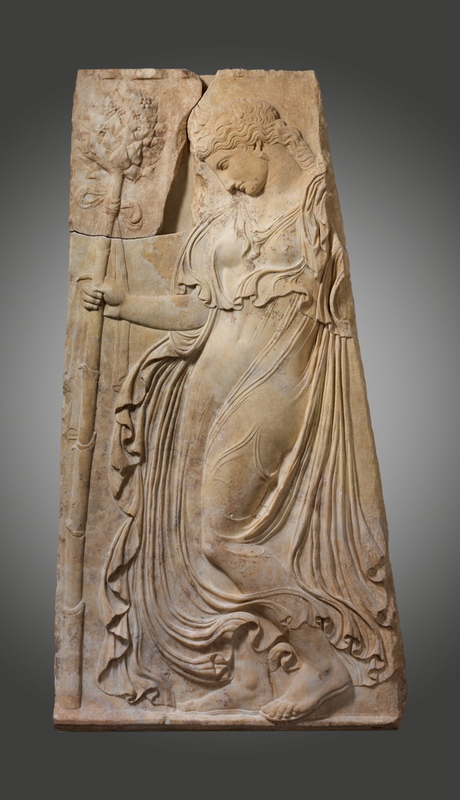 maenad relief sculpture