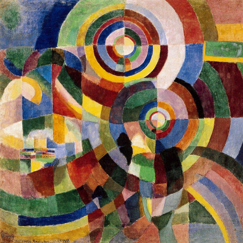 orphism delaunay prismes electriques painting