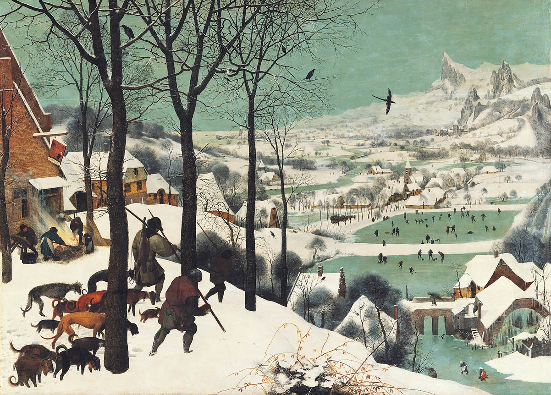 pieter bruegel hunters in the snow painting