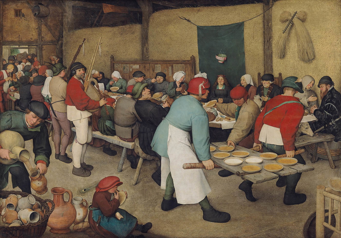 pieter bruegel peasant wedding painting