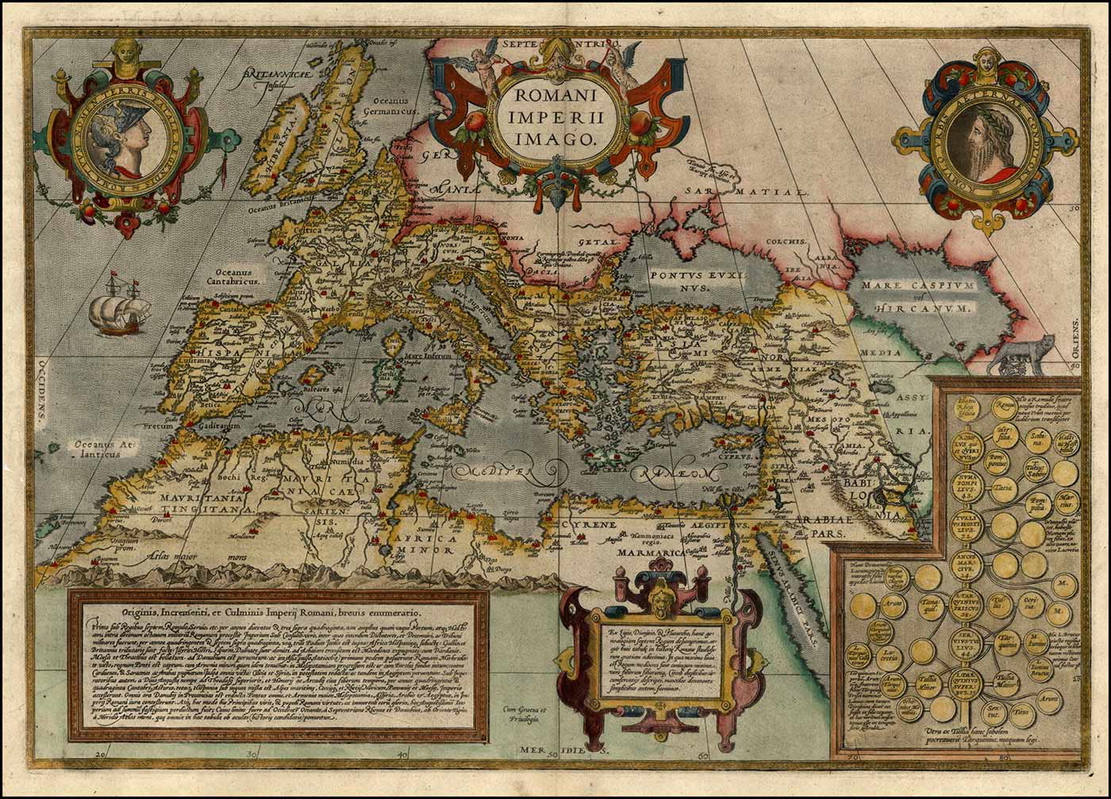 roman empire map antique