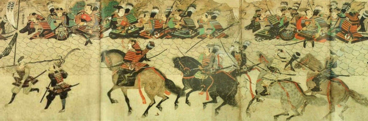 section of mongol invasion of japan scrolls