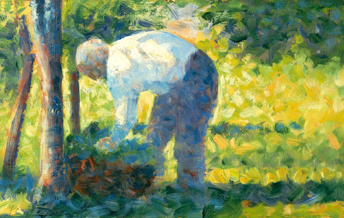 seurat gardner garden green painting