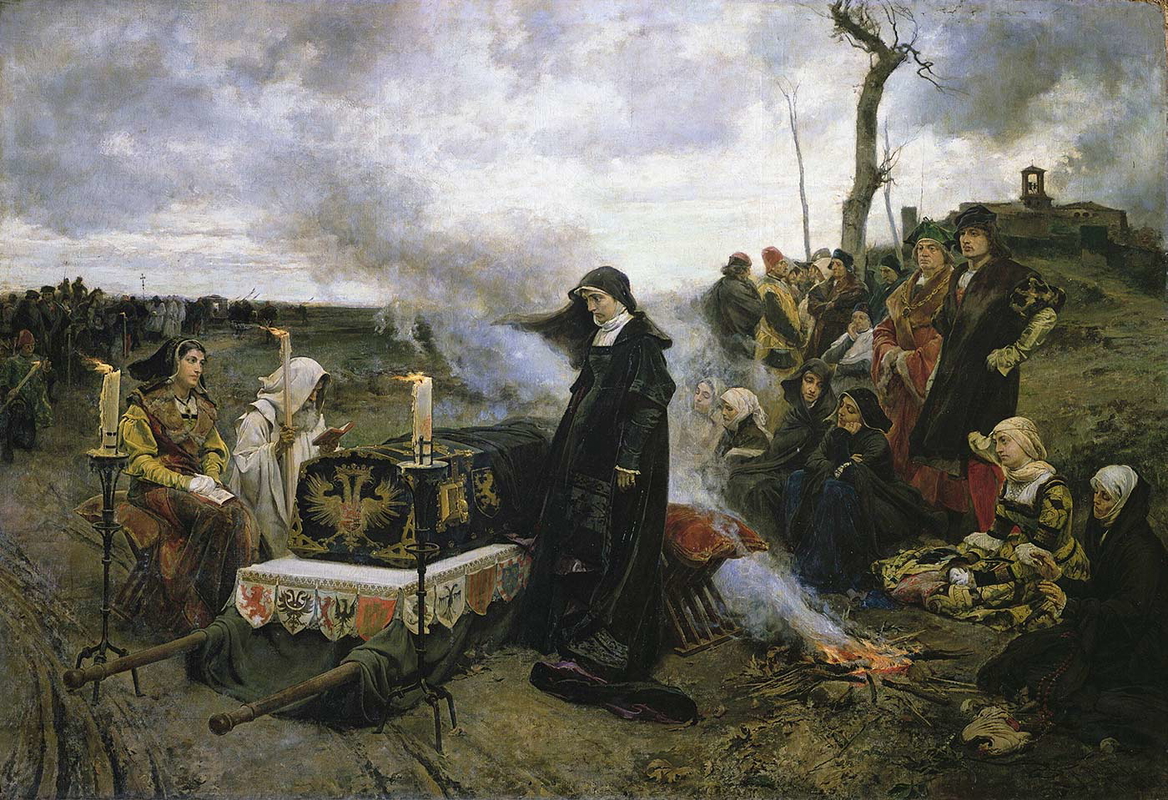 spanish painters francisco pradilla queen joanna painting