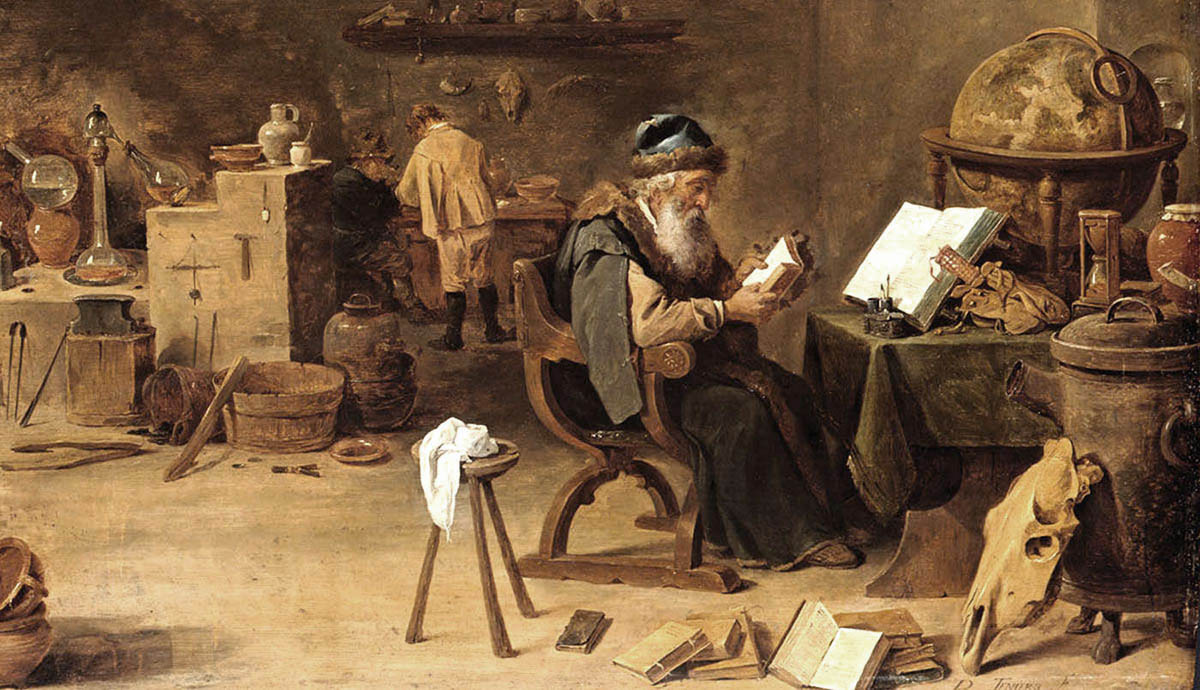 spiritual alchemy david teniers alchemist painting occult