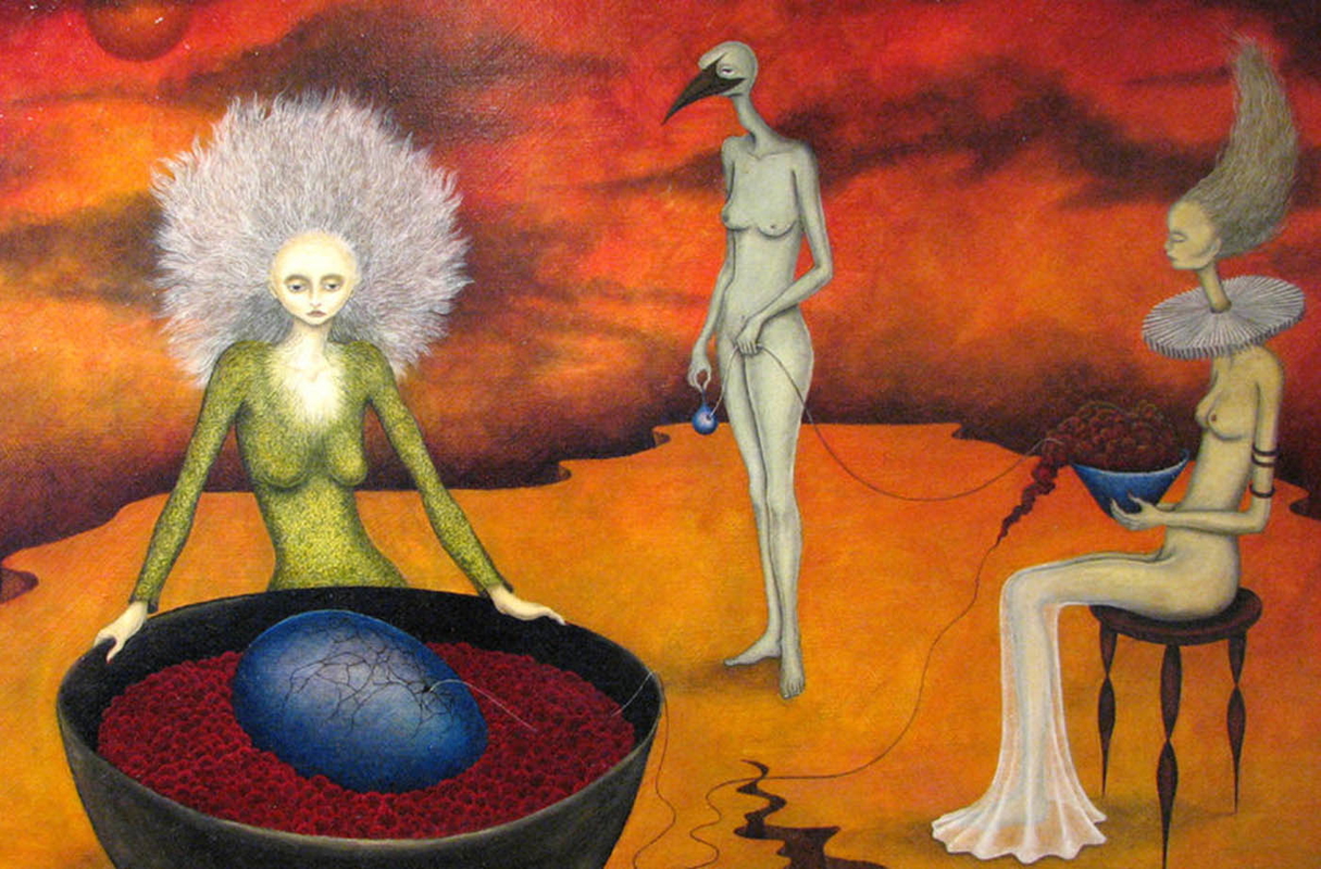 spiritual alchemy karena karras genesis painting