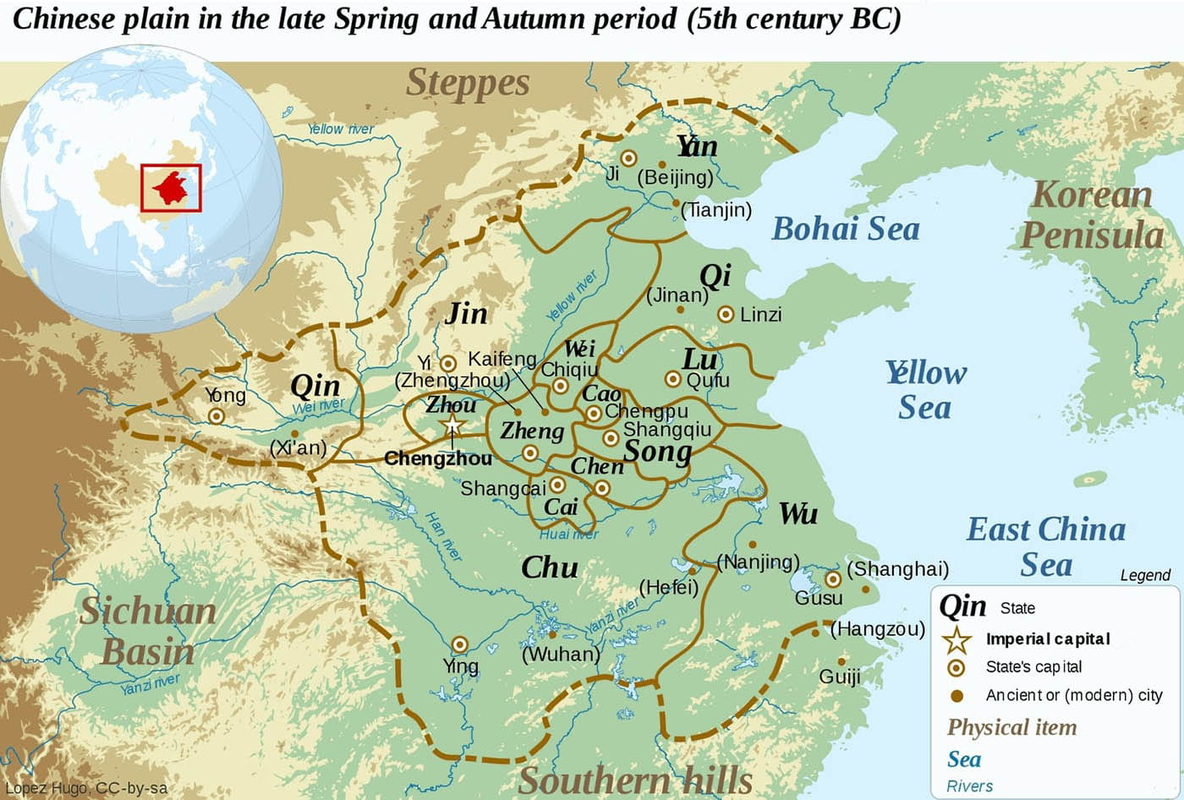 sun tzu warring states period map