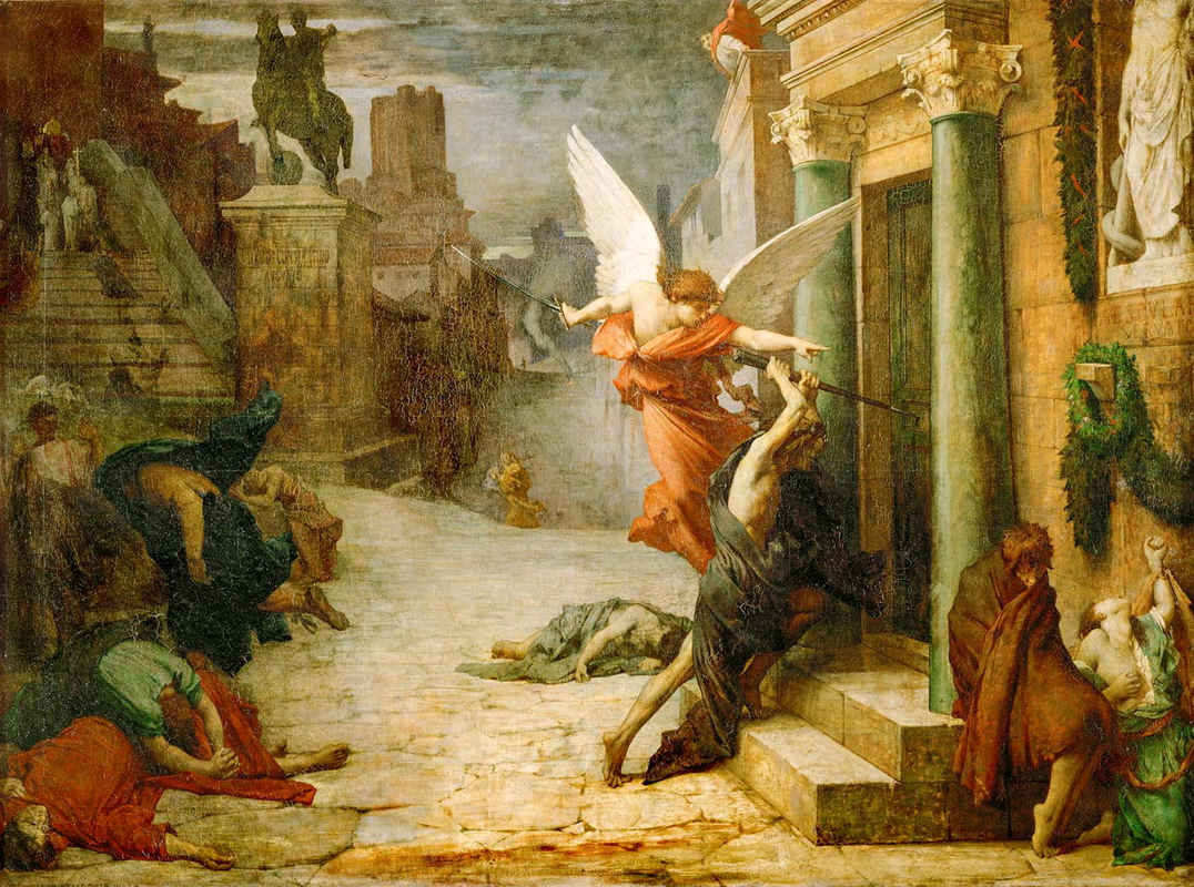 the plague rome painting delauney