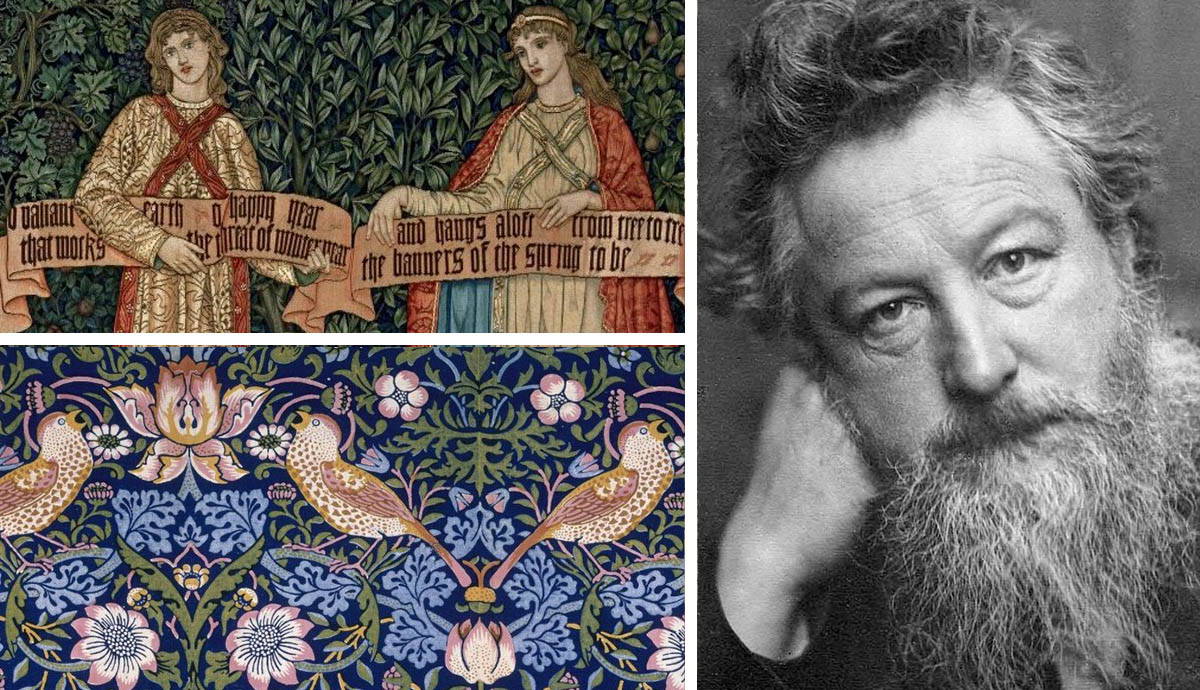 william morris floral tapestry arts craft movement