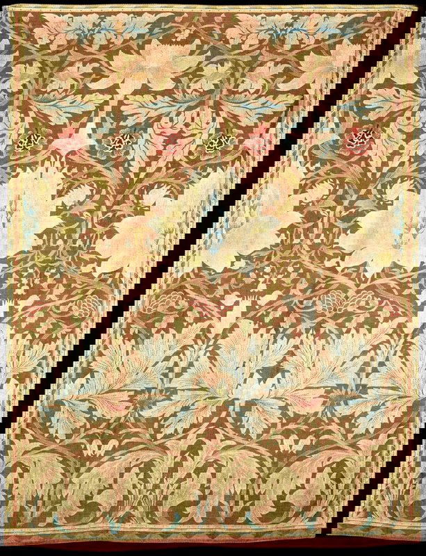 william morris lotus wall hanging textile arts crafts