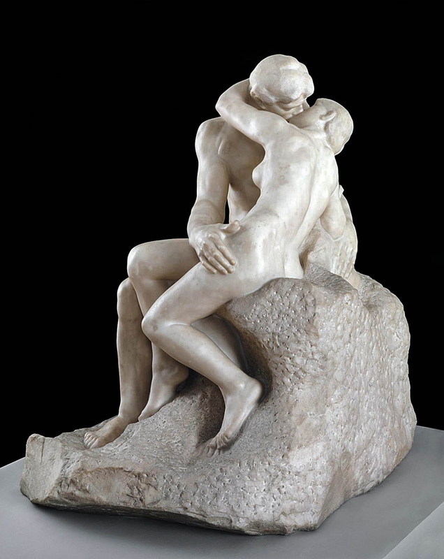Auguste Rodin The Kiss sculpture